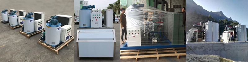 Durable 10 Tonnes Flake Ice Machine with Air Cooling Condenser
