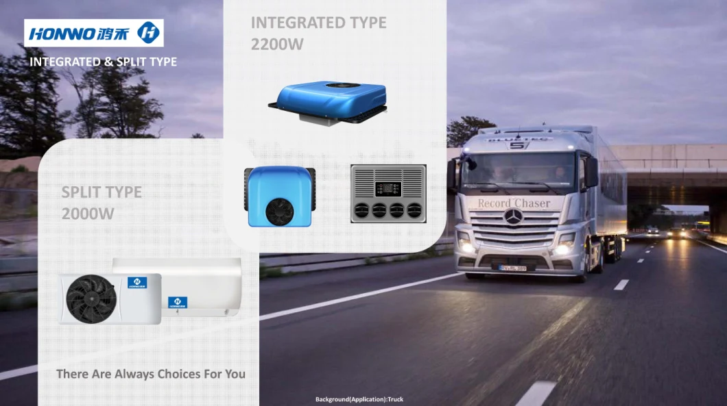 24V All DC Inverter Battery Powered Truck Car Air Conditioner Split Type&Integrated Type