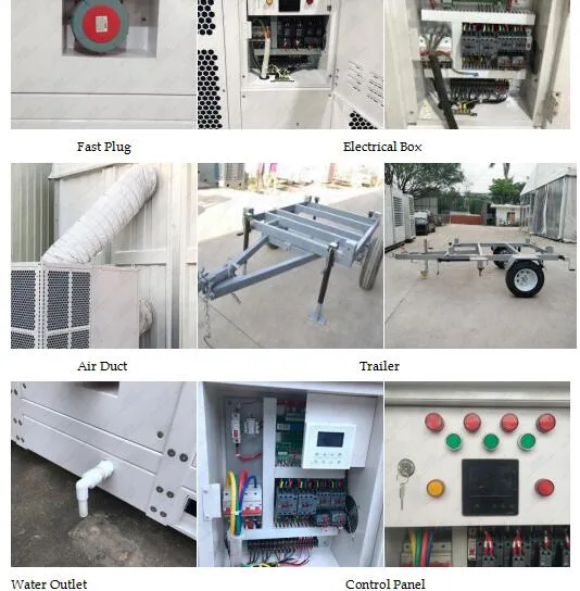 10 Ton Ducted Mobile Packaged AC Units for Event Tents