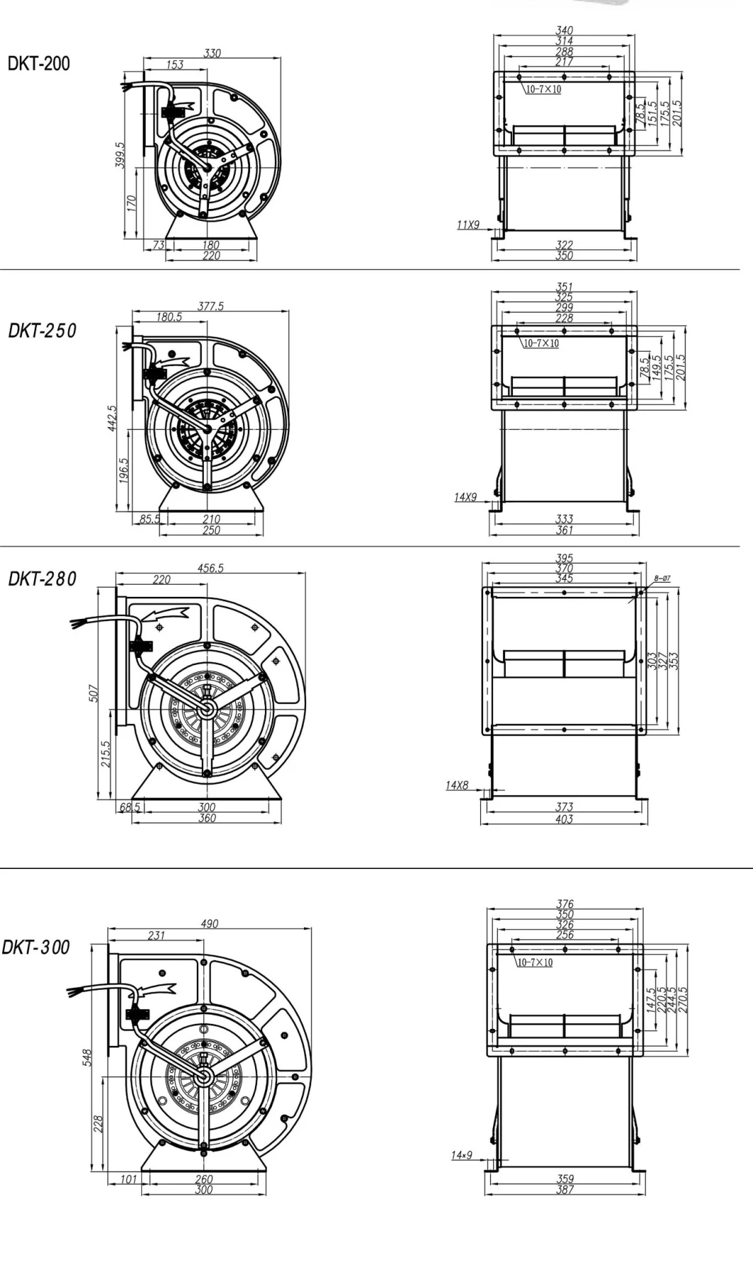 HVAC Units Forward Curved Centrifugal Double Inlet Centrifugal Fan AC Blower Fan