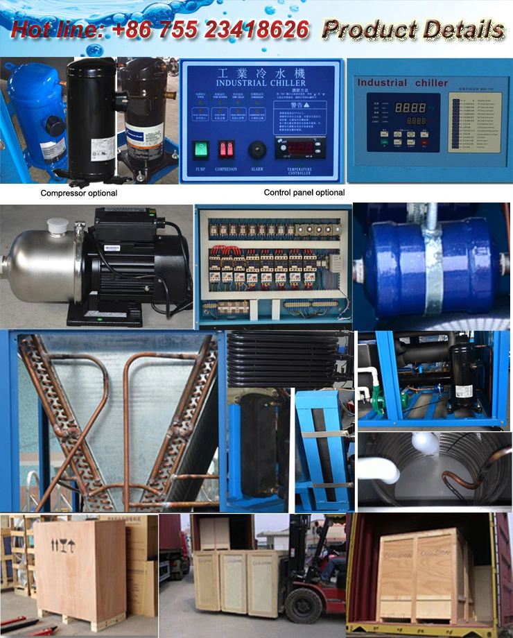 Industrial Air Cooled Water Chiller Refrigeration Units / Central Air Conditioner Scroll Air Cooled Chiller