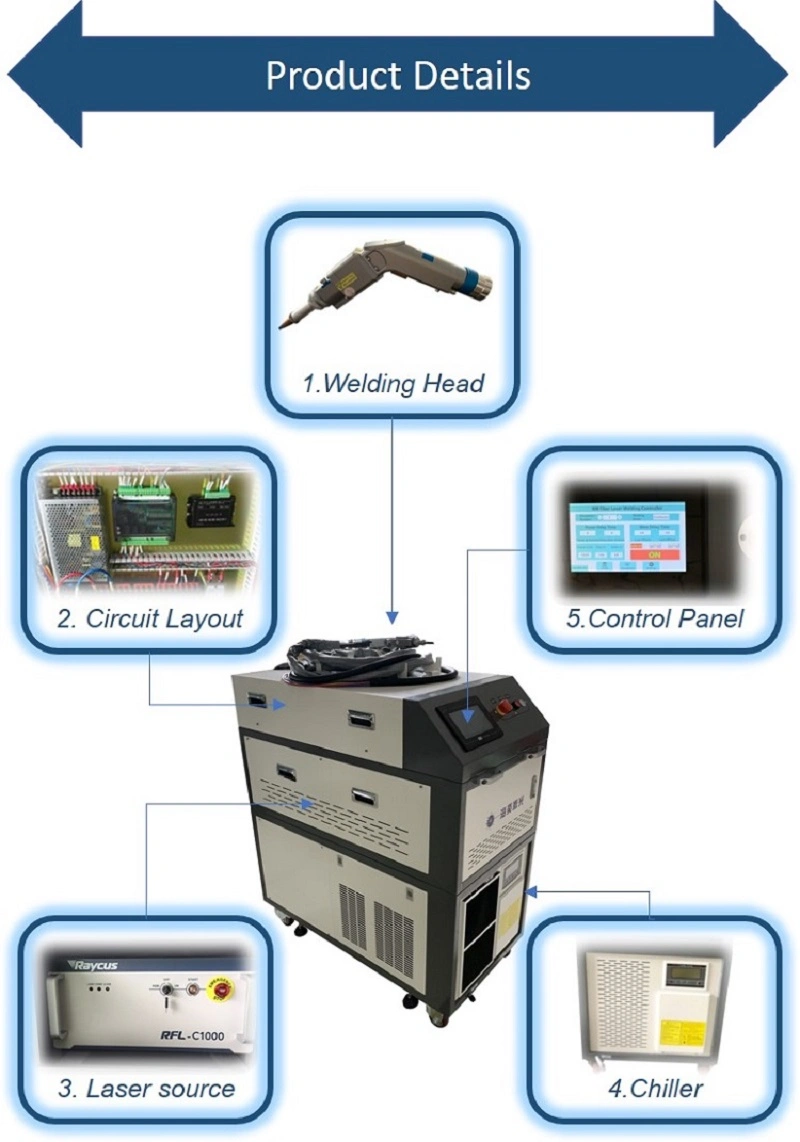 Welding Equipment of Air Conditioner Condenser Portable Laser Continuous Welding Machine
