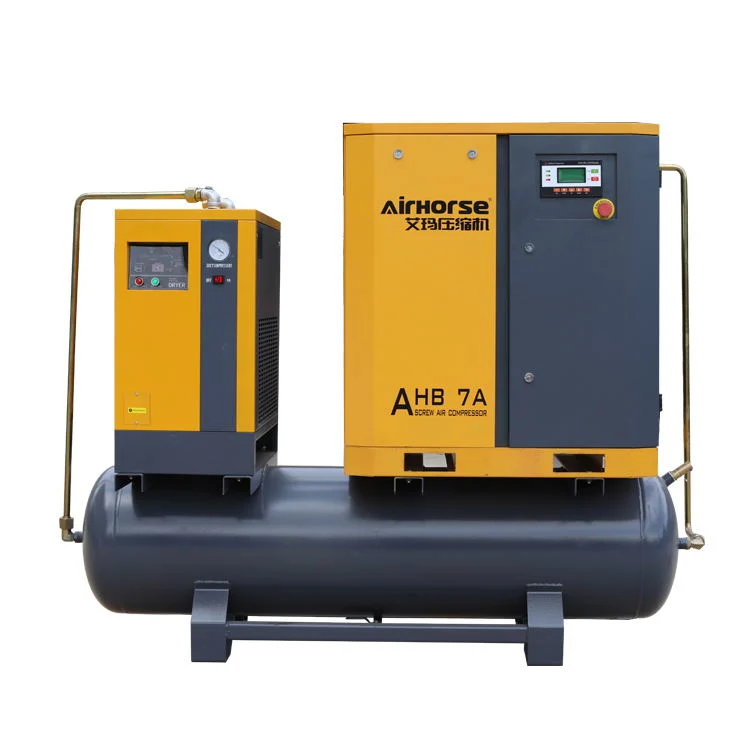 Airhorse 7HP 300L Stationary Compressor with Tank and Dryer Electric Screw Air Compressor Price List