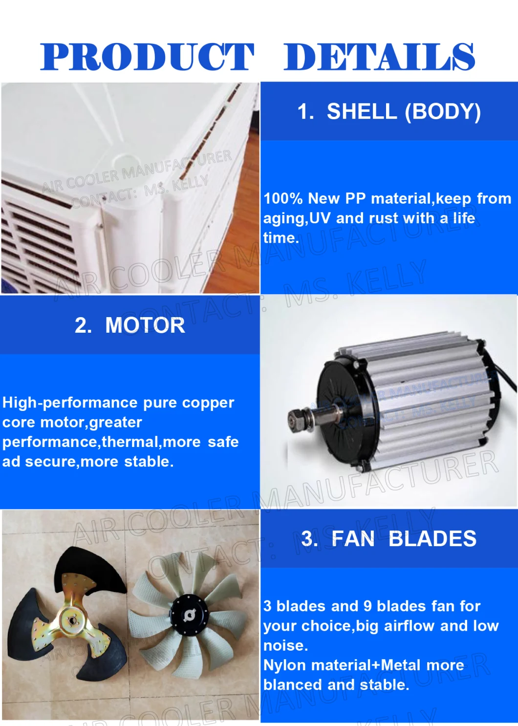 Air Cooler, 18000m3/H, 20000CMH, 1.1kw, 1.5kw, Portable Evaporative Air Cooler, Industrial Air Cooler, Desert Air Cooler, Water Cooler