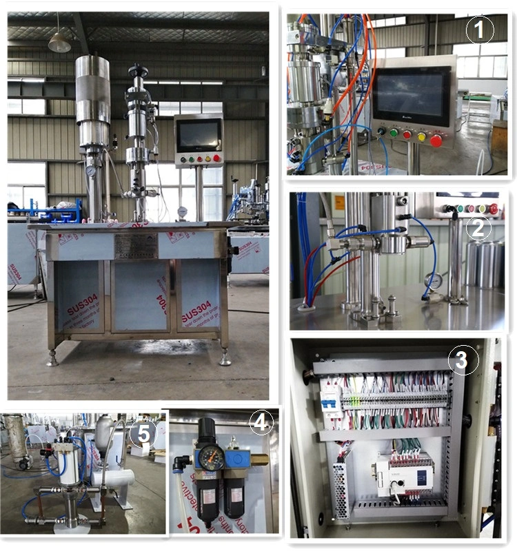 Factory Direct Sale Under Cap Refrigerant Can Filling Machine for Air Conditioning and Chiller Systems