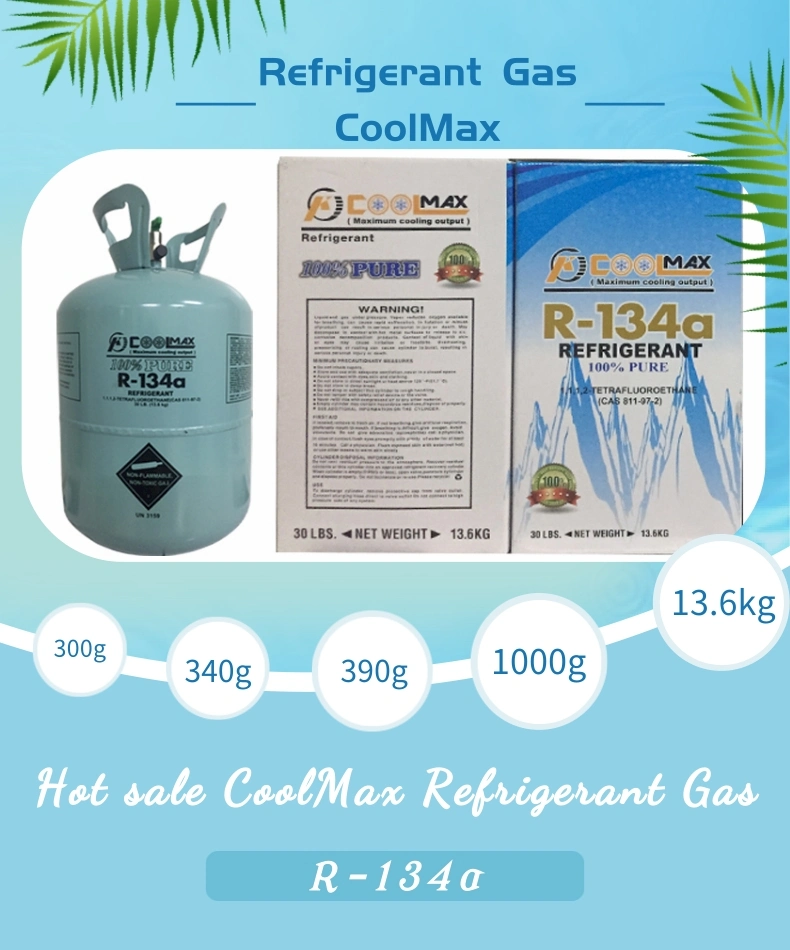 Factory Price Air Condition 99.9% Purity 1kg Refrigerant Gas R134A