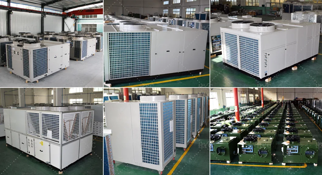 DC Inverter Compressor Air-Cooled Cooling Rooftop Packaged Air Conditioning Unit with Heat Recovery