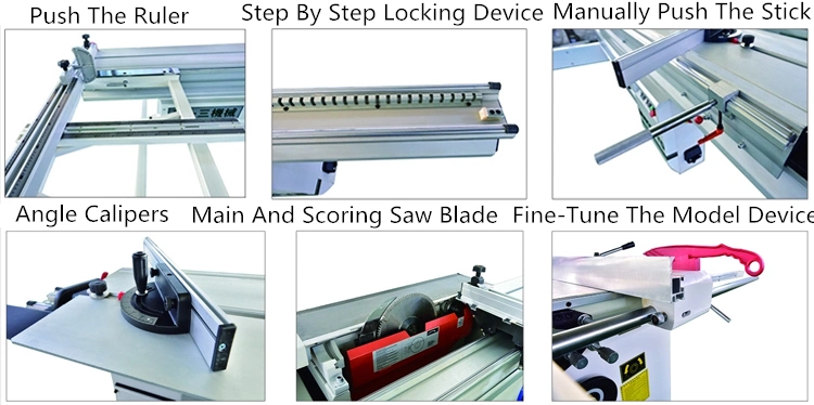 Widely Used Woodworking Sliding Table Saw Cutting Machine Panel Saw