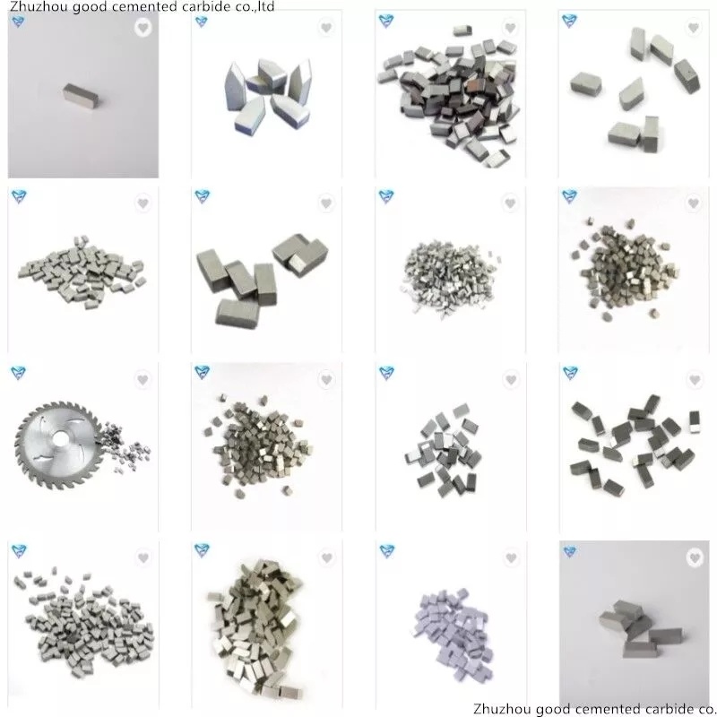 K01, K05, K10, K20, K30, K40, P40, M30 Tungsten Carbide Saw Blade Tips
