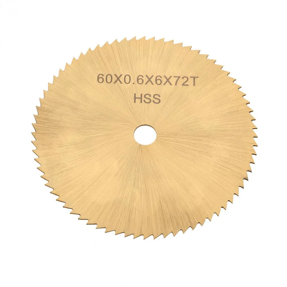 60mm 72 Teeth High Speed Steel Circular Saw Blade Cutting Disc for Metal