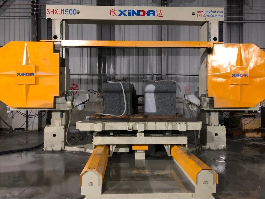 SHXJ1500 2D CNC stone profiling wire saw cutting machine with turning table