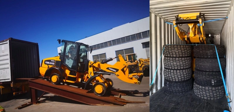 Forload H928m 2t 2.5t Mini/Small Front Wheel Loader with Snow Blade