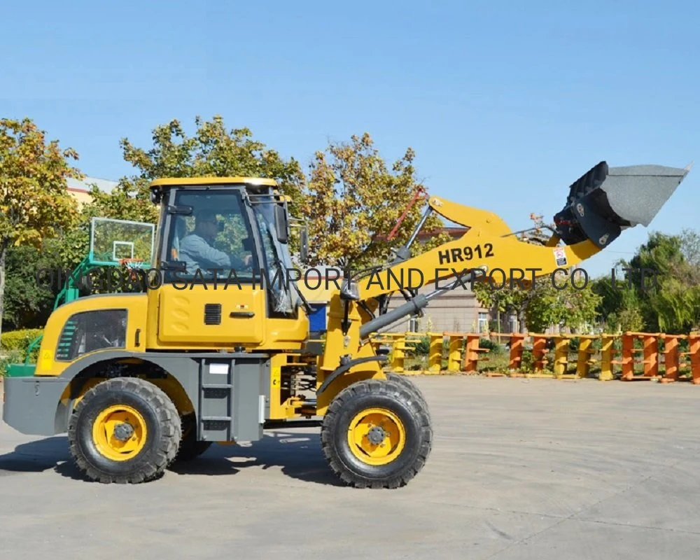 1.2 Ton Loading Capacity Small Loader Hr912 with Snow Blade