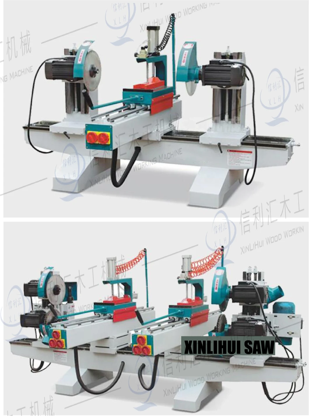 Single Table Saw with Double End/ Double End Cutting Machine Double End Saw Machine Vertical Spindle Vertical CNC Cutting Milling Drilling Machine Tool Center