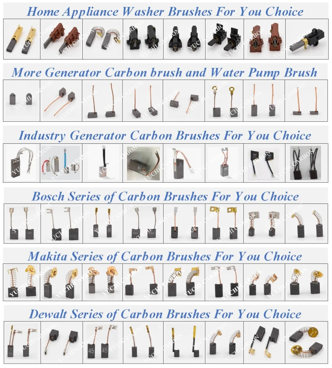 Carbon Brush Set for Drill Sander, Grinder, Hedge Cutter, Router and Mitre Saw/Carbon Brushes for Black&Decker G720-B3 Angle Grinder