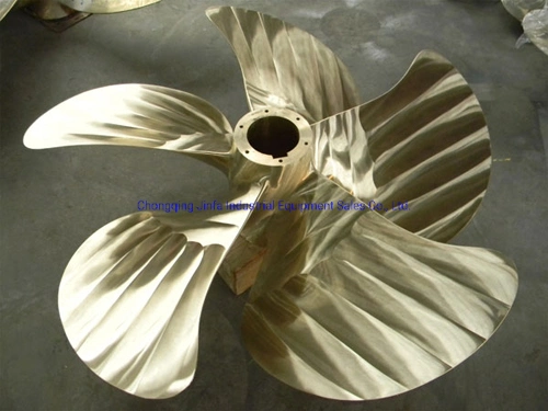 High Speed Fixed Pitch 4 Blade Bronze Boat Propeller