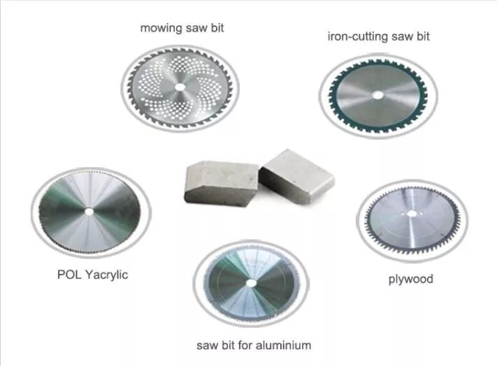 K01, K05, K10, K20, K30, K40, P40, M30 Tungsten Carbide Saw Blade Tips
