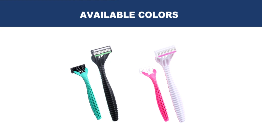Triple Blade Disposable Triple Blade Safe Razor for Lady