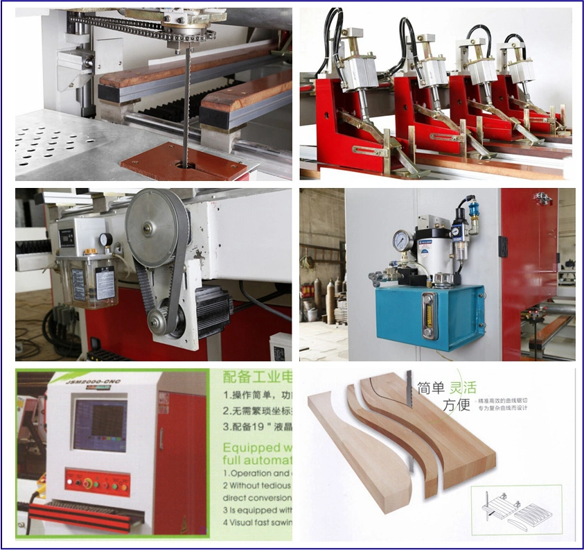 Rotating Blade CNC Band Saw/ CNC Band Sawing Machine/ Wood Horizonal CNC Small Band Saw All All Types of Wooden Working Machine Set for Bathroom Productos