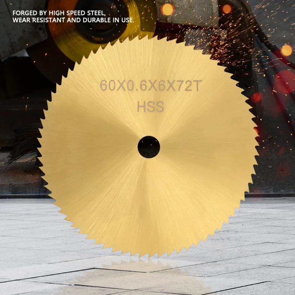 60mm 72 Teeth High Speed Steel Circular Saw Blade Cutting Disc for Metal