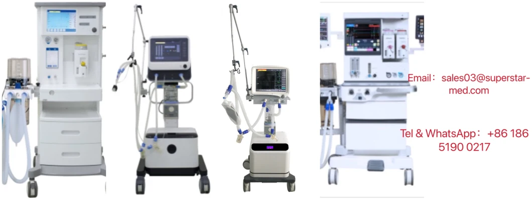 Medical Anesthesia System Electrical S6100 Anaesthetic Equipment with Three Flowmeters