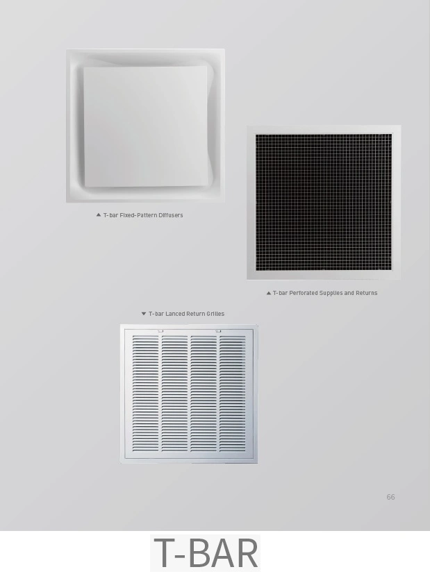 Residential Sidewall/Ceiling Grille, Steel Curved-Blade Register 4-Way, Diffuser, HVAC