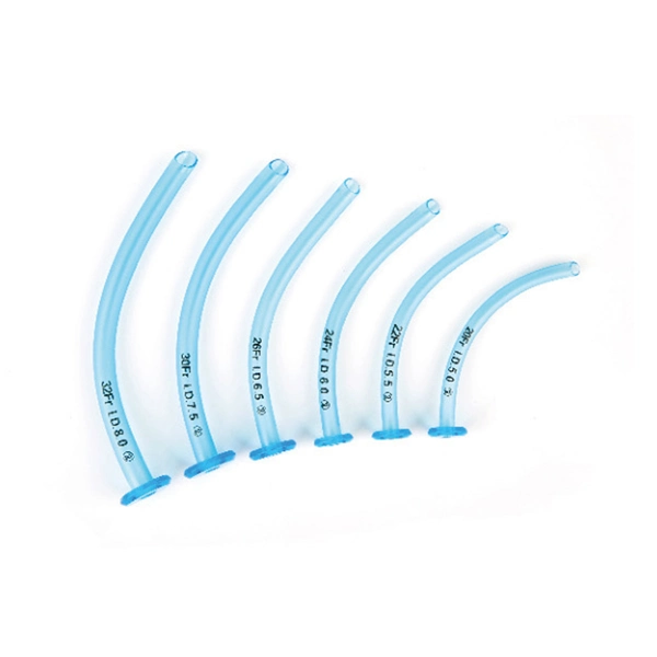 Hospital Use Sterile Bluecolored PVC Nasopharyngeal Nasal Airway Sizes Device