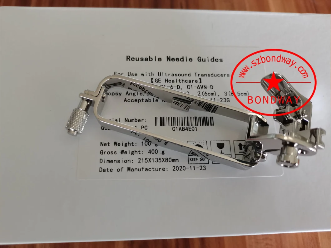 PE2-4 P1-4 Samsung Medison Ultrasound Transducer Biopsy Needle Bracket, Biopsy Needle Guide