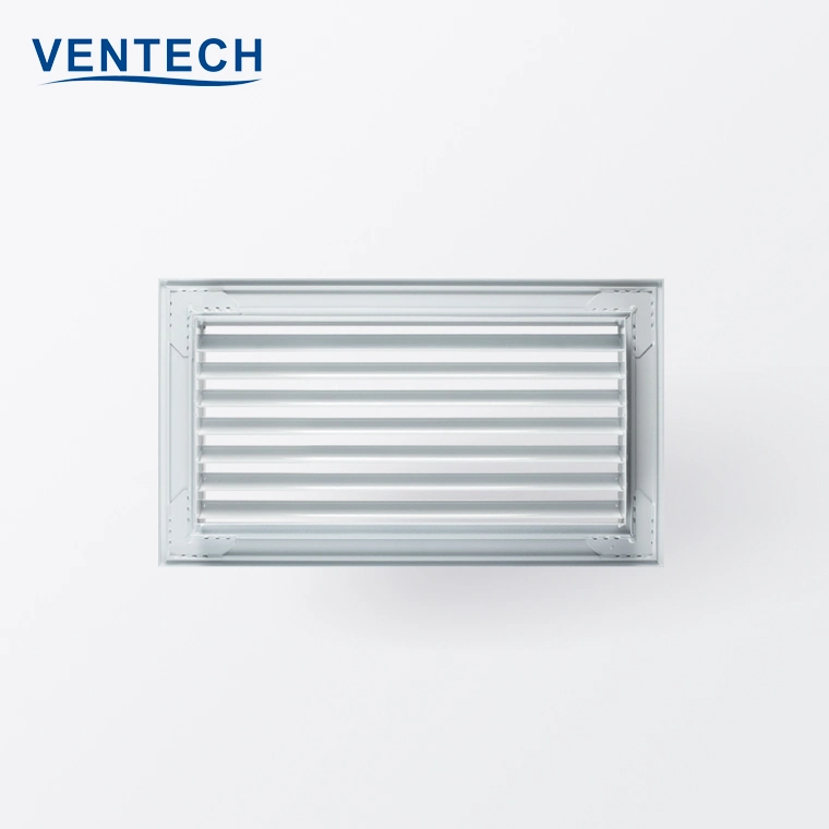 Curved Blade Return Air Grille as Ventilation Panel
