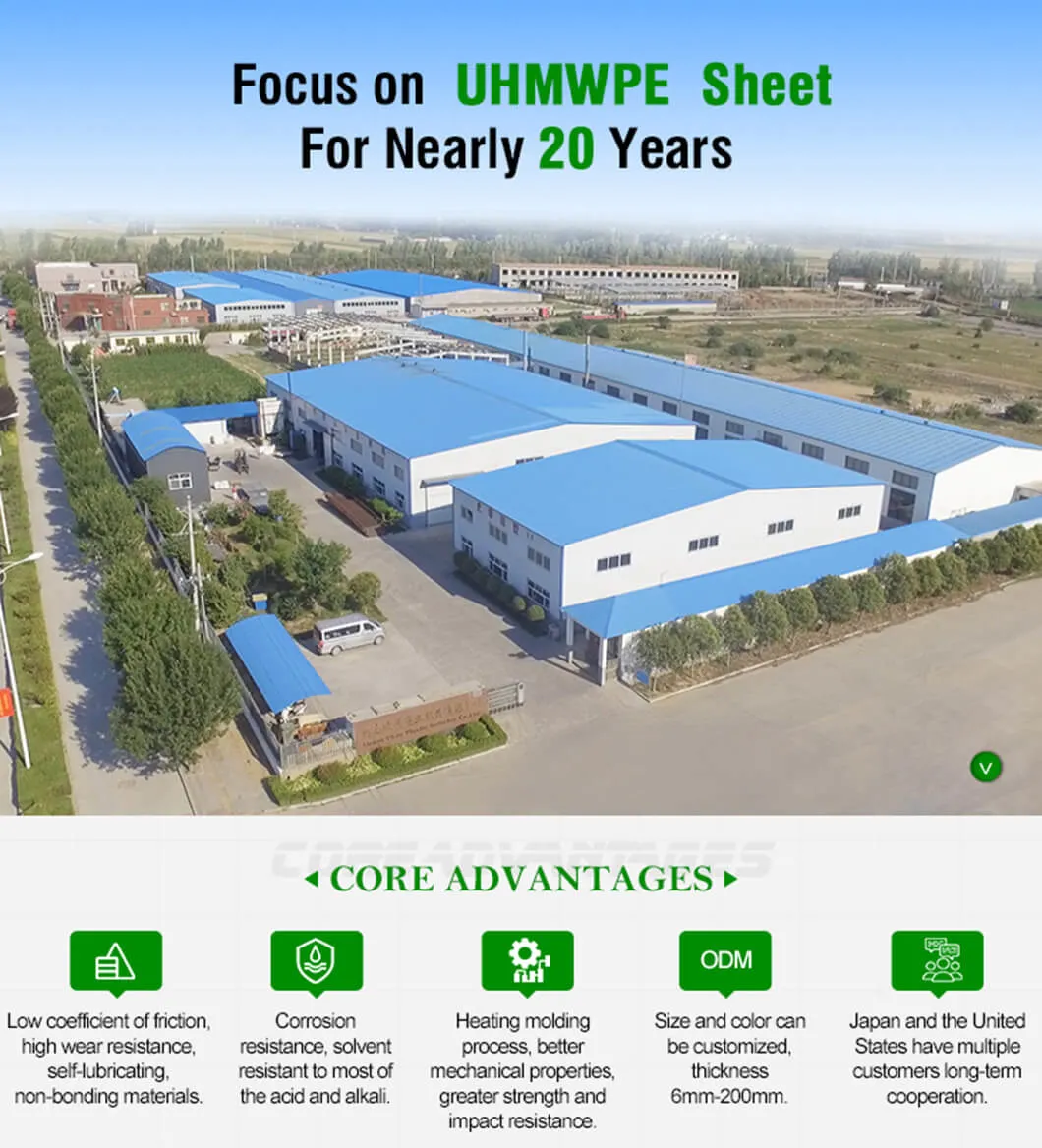 UHMWPE Sheet (UHMW-PE) with Longer Duration UHMWPE Sheet Manufacturer