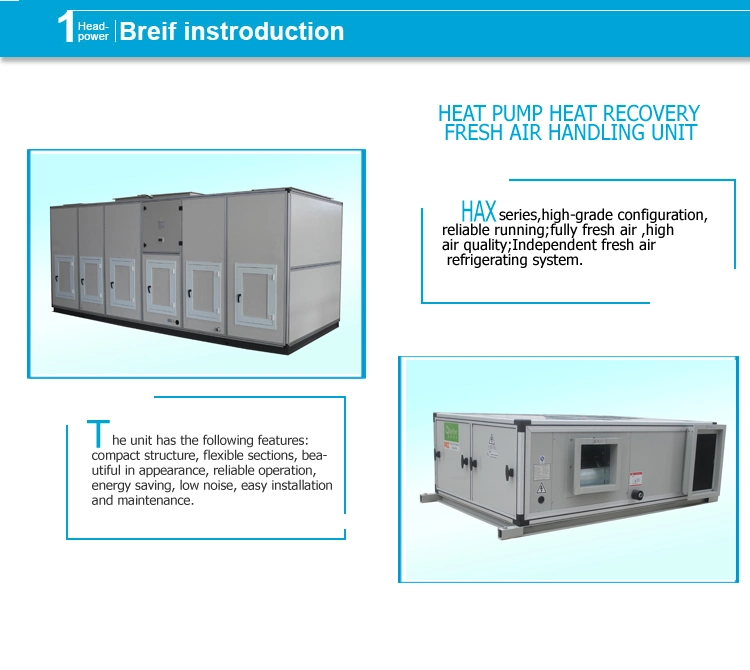 Heat Recovery Unit / Energy Recovery Ventilation Units Air Handling Unit