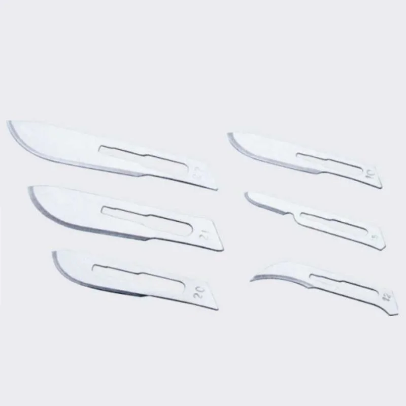 Medical Carbon Steel 10 14 Surgical Scalpel Blade of Differnet Types