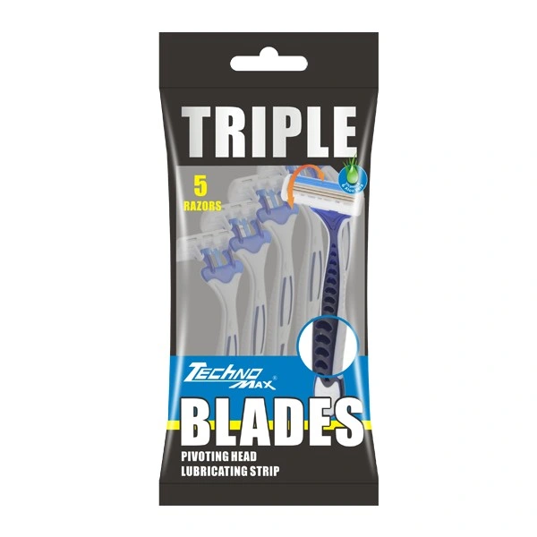 Wholesale Shaving Blades Disposable Lady Razor with Triple Blades