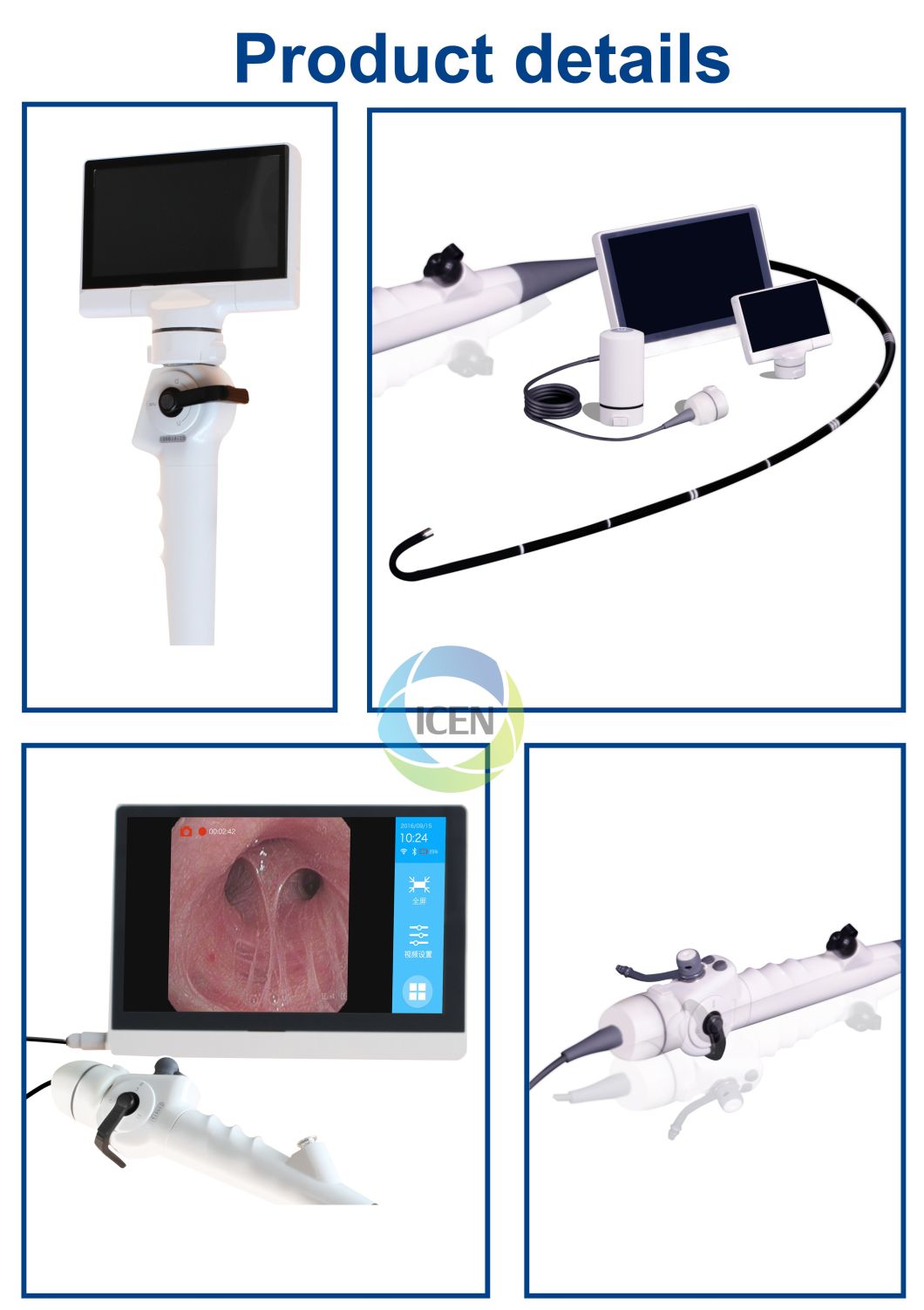 IN-P029-2 Electronic endoscope ENT portable video bronchoscope