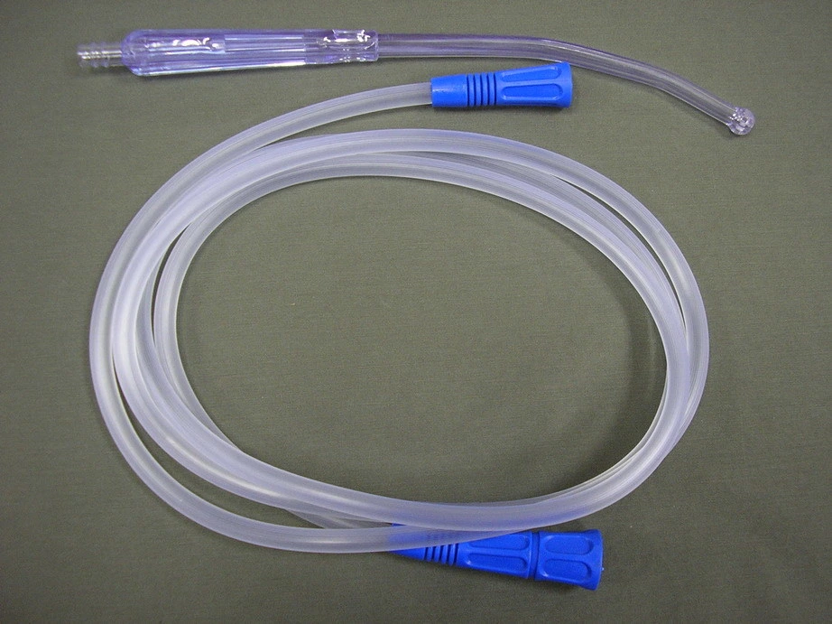 Disposable Suction Flexible Yankauer Handle with Ce & ISO (Plain Tip with/without Vent)