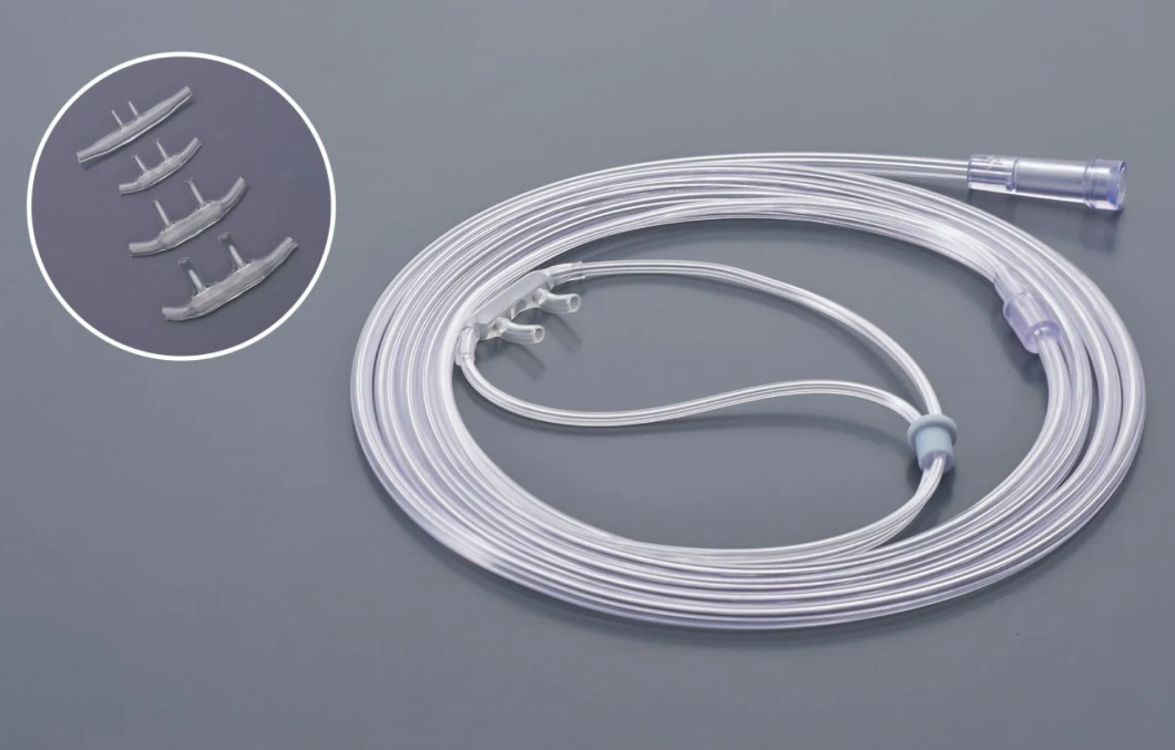 High quality PVC Oxygen Soft-Tip Nasal Cannula for Adult/Child/Infant
