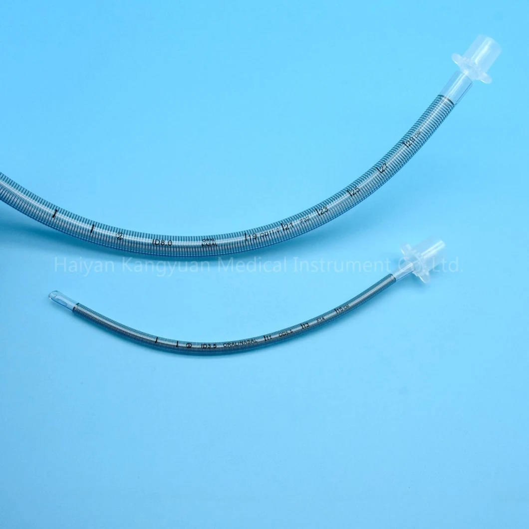 Armored Reinforced Endotracheal Tube Flexible Soft Tip Uncuff China Factory