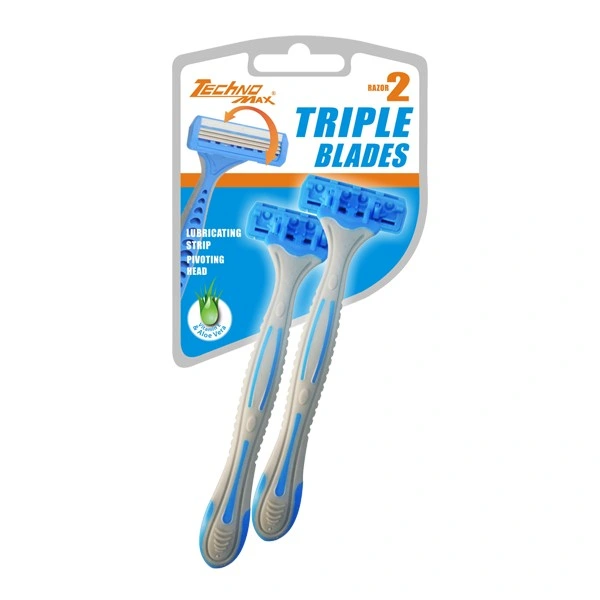Wholesale Shaving Blades Disposable Lady Razor with Triple Blades