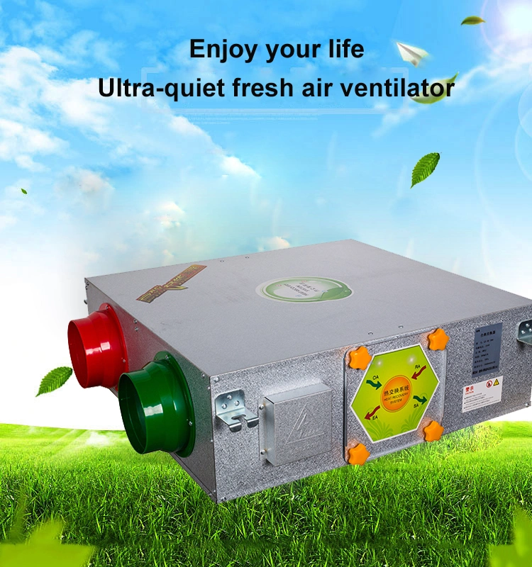 Factory Outlet Fresh Air Heat Recovery Unit Heat Recovery Ventilator Single Room