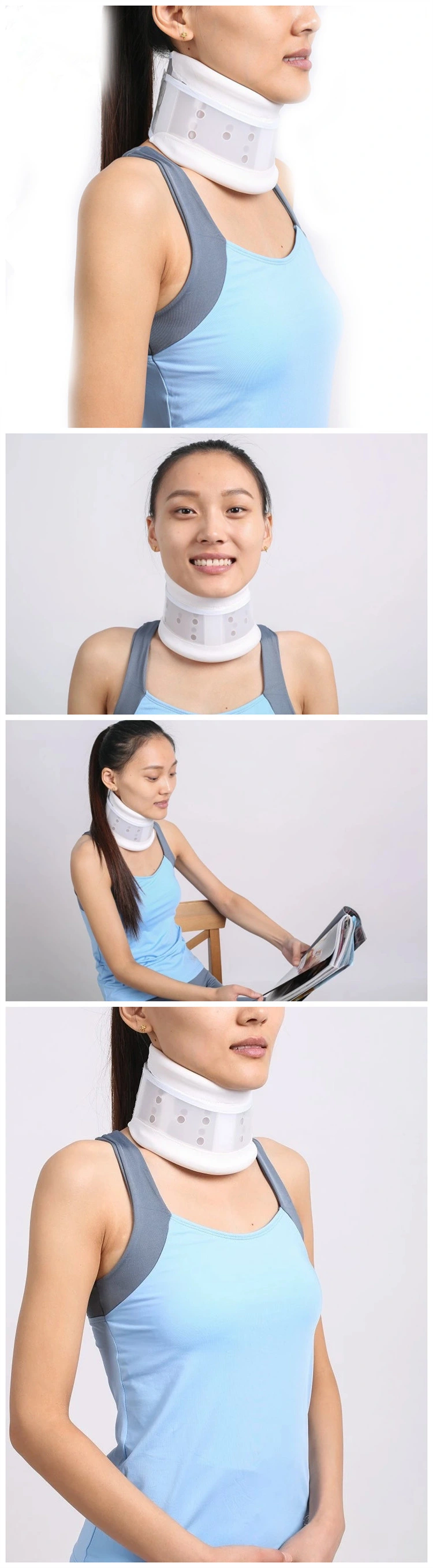 Medical Type II (Plastic) Adjustable Breathable Neck Support Brace Hard Cervical Collar