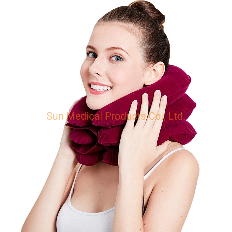 Orthopedic Neck Air Cushion - Adjustable Inflatable Soft Neck Traction Cervical Collar