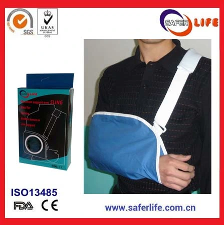 Resuable Medical Immobilizing Orthopedic Arm Support with Adjustable Shoulder Strip Arm Sling with Foam Ce FDA