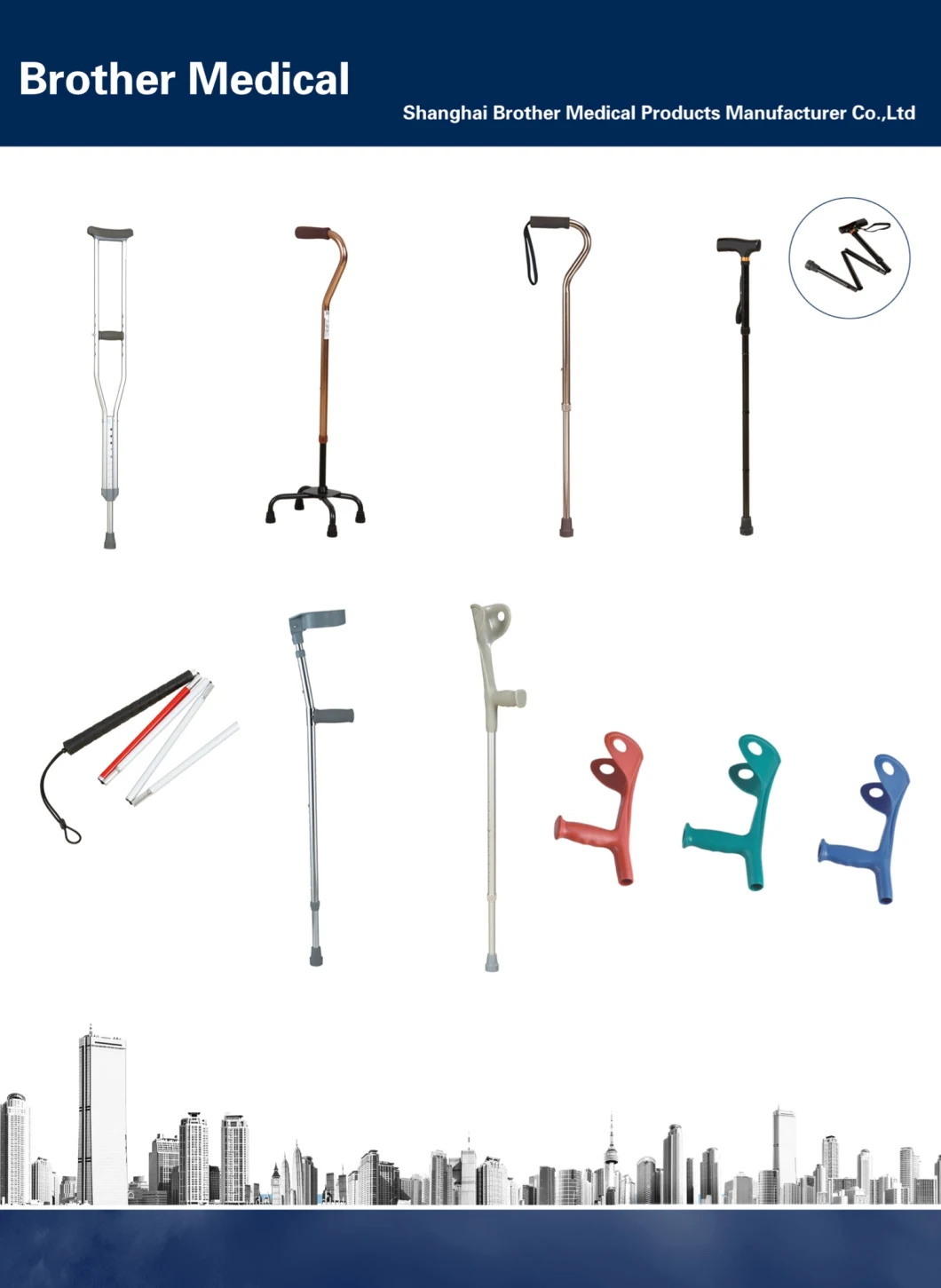 China Original Factory Forearm Elbow Crutches Underarm Promotion Europe Stylewalking Stick and Cane