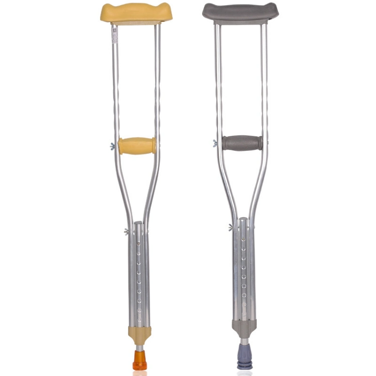 Height Adjustable Aluminum Under Arm Crutches for Disabled