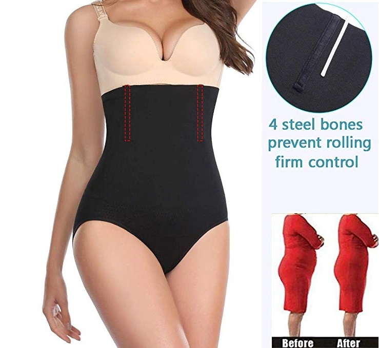 High Waist Tummy Control Plus Size Cloth-Fit Bodysuit Shaper Trainer Women's Panties