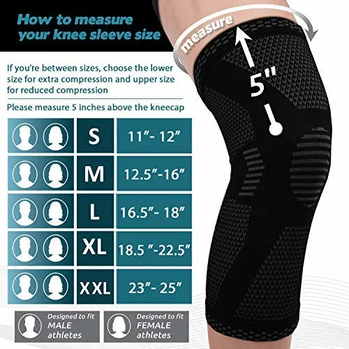Compression Knee Sleeve Support for Sports Knee Brace