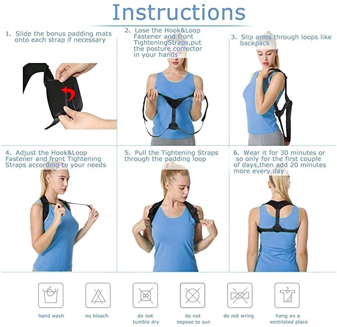 Posture Corrector for Men and Women Adjustable Back