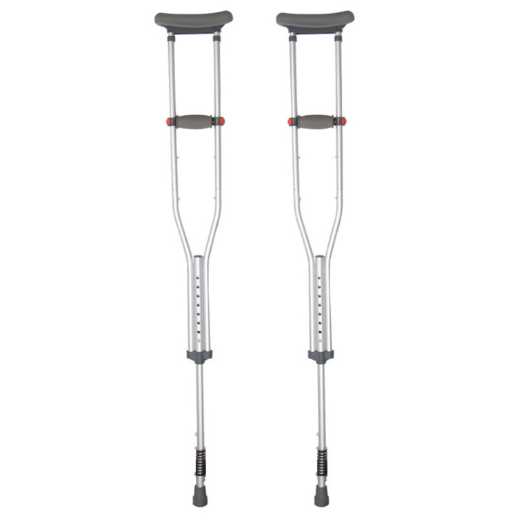 Aluminum Alloy Adjustable Axillary Crutches with Shock Absorber
