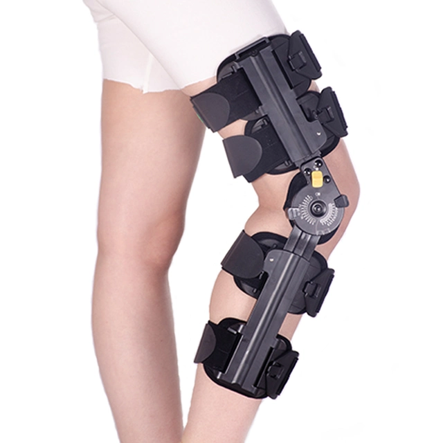 Orthopedic Leg Brace / Angle Adjustable Knee Brace / Medical Post-Op Knee Support
