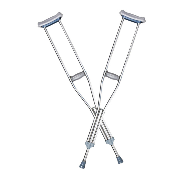 Thickened Aluminum Alloy Material Under Arm Axillary Crutch for Disabled